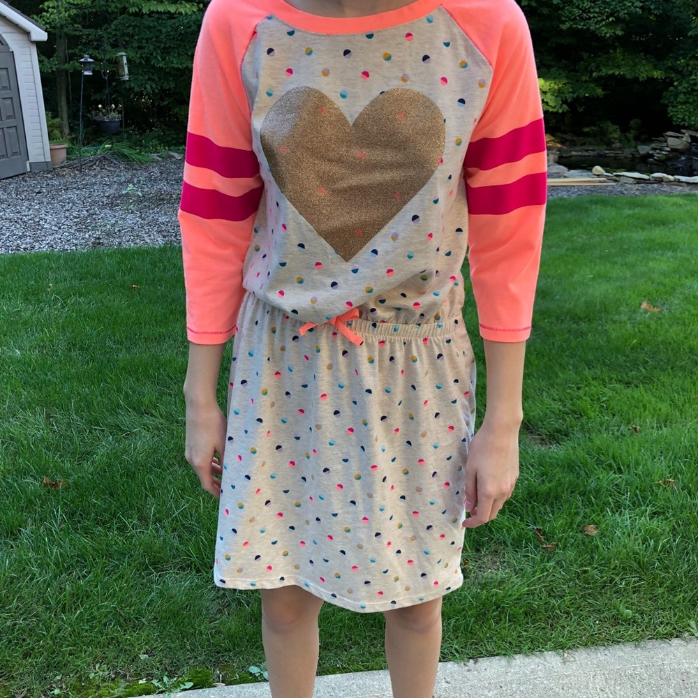 Soft Heart Cat & Jack long sleeve dress.